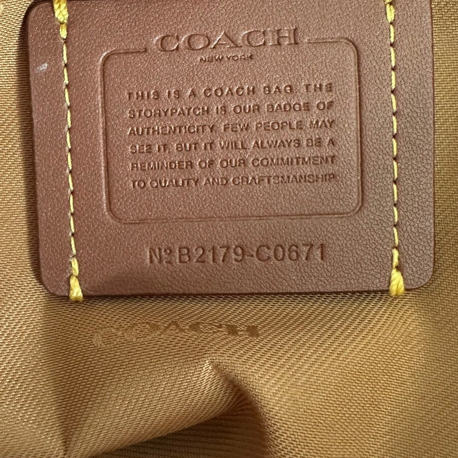 COACH Signature Horse and Carriage City Jacquard Zip Tote Blush