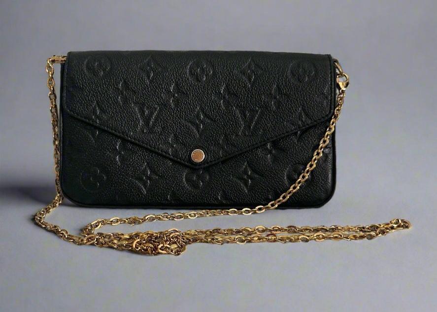 Pre Loved Louis Vuitton Black Empreinte Félicie Pochette