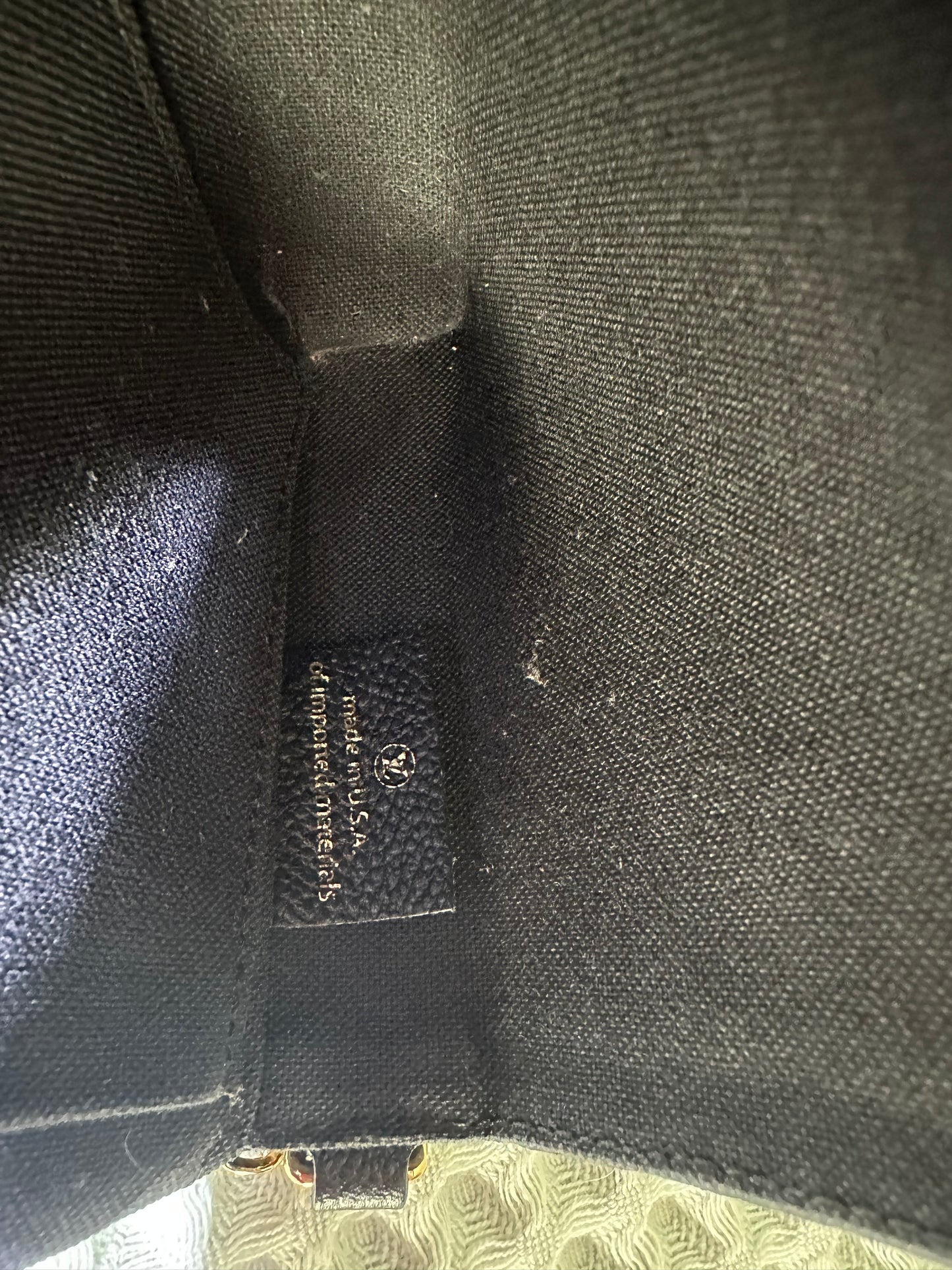 Pre Loved Louis Vuitton Black Empreinte Félicie Pochette