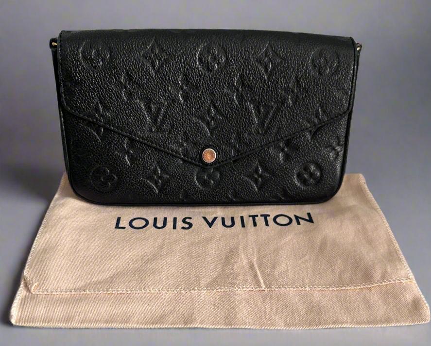 Pre Loved Louis Vuitton Black Empreinte Félicie Pochette