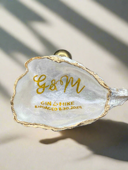 Customized Event Oyster Shell - Great for Weddings, Showers, Bachelorette Parties, Birthdays