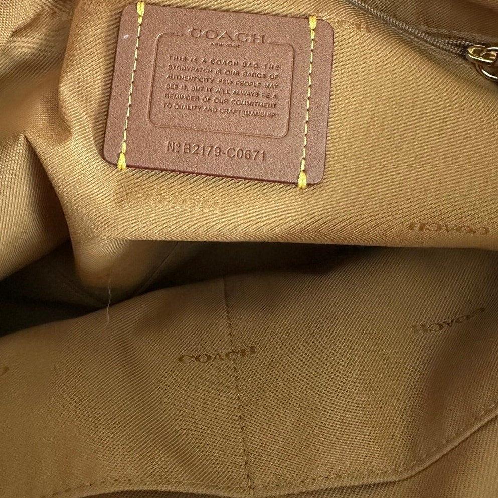 COACH Signature Horse and Carriage City Jacquard Zip Tote Blush